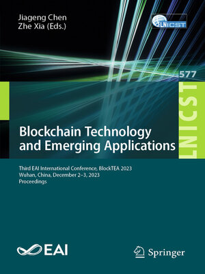 cover image of Blockchain Technology and Emerging Applications